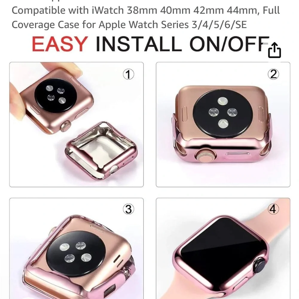 Apple Watch Case Screen Protector 6 pc size 42
